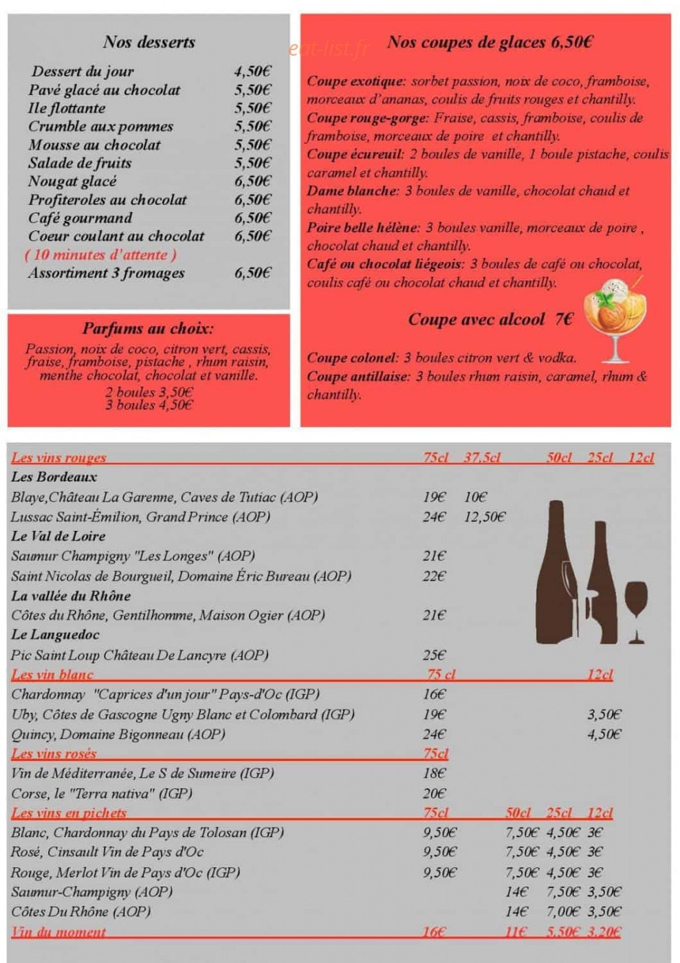 La belle époque — carte page 2