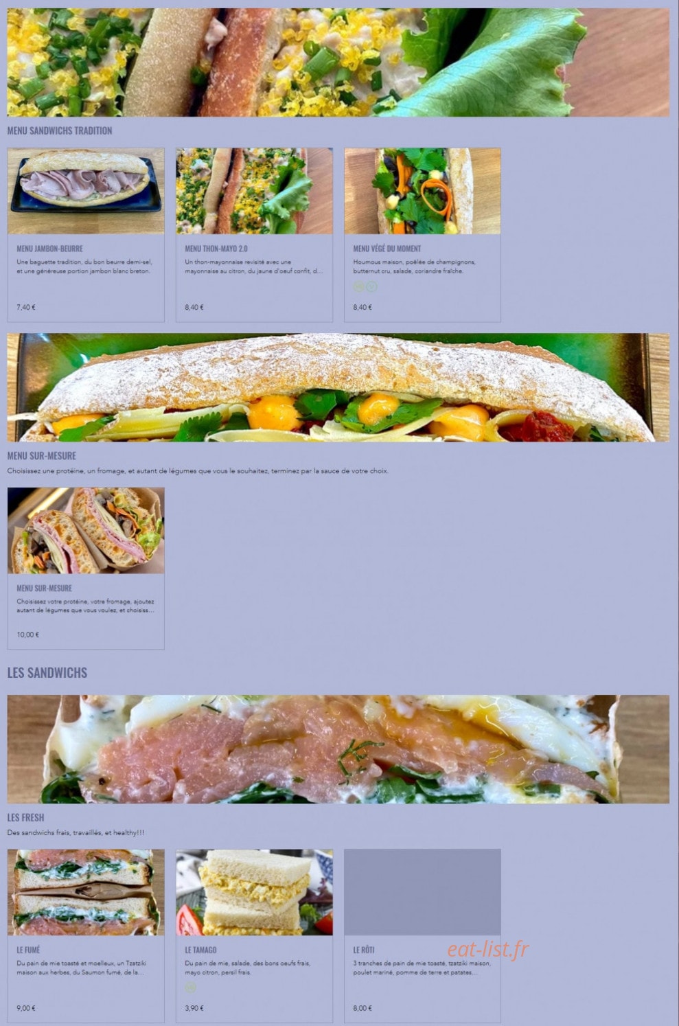 La Fine Bouffe — carte page 2