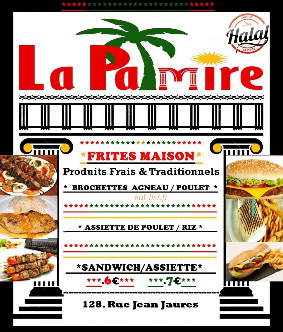 La palmire — carte page 1