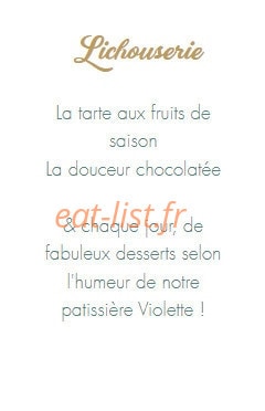 Le Bistrot de P'tit Louis — carte page 3