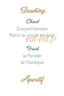 Le Bistrot de P'tit Louis — carte page 2