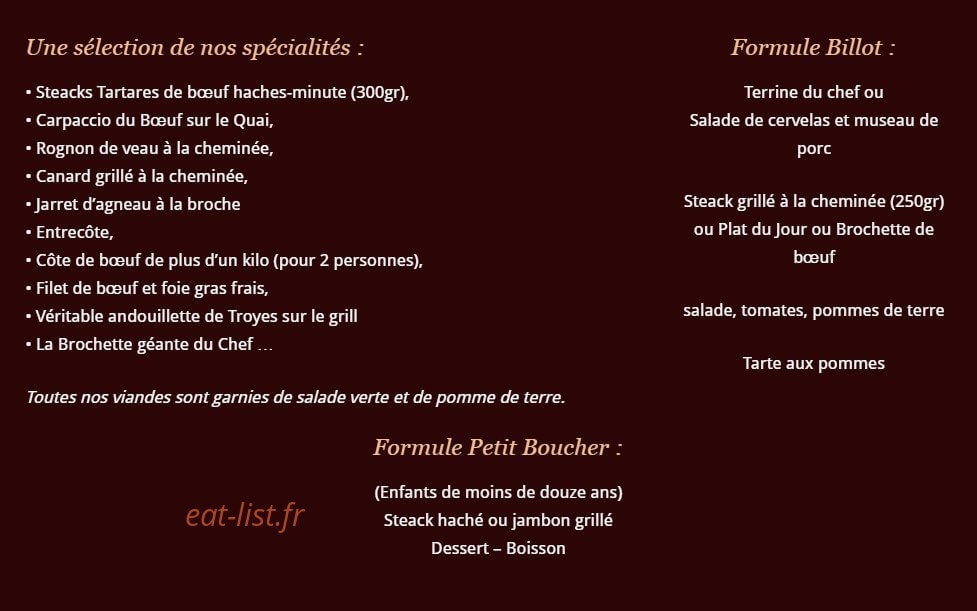Le Boeuf sur le Quai — carte page 1