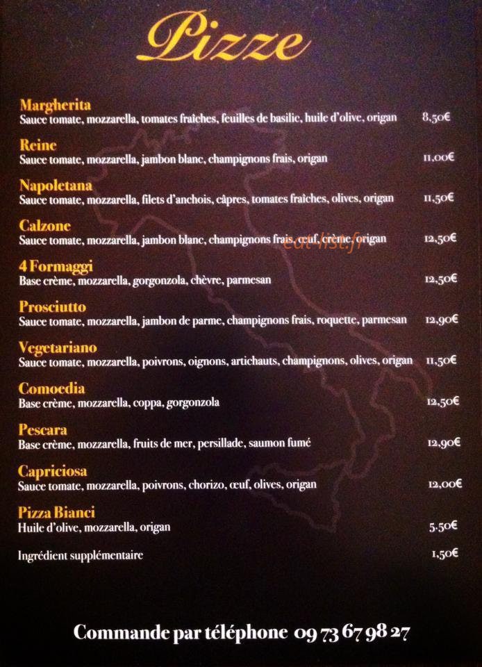 Le Comoedia — carte page 1