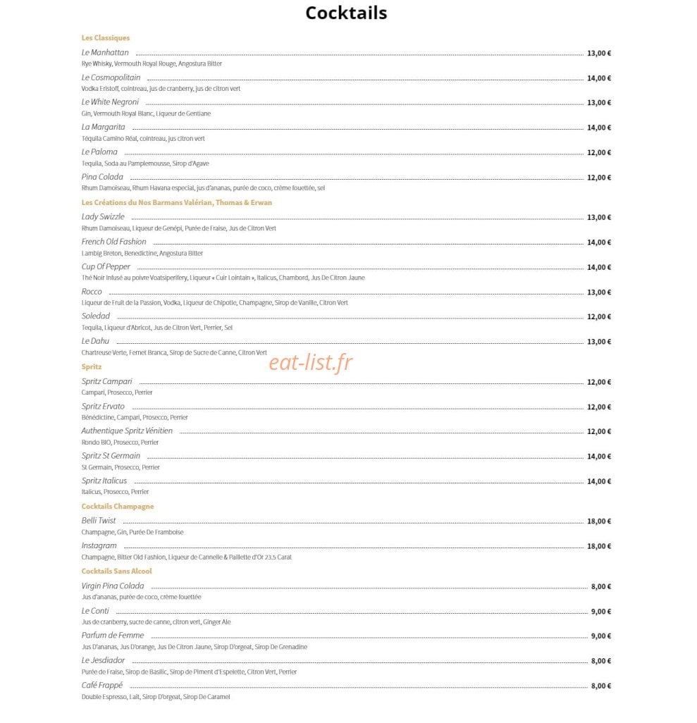 Le Conti — carte page 3