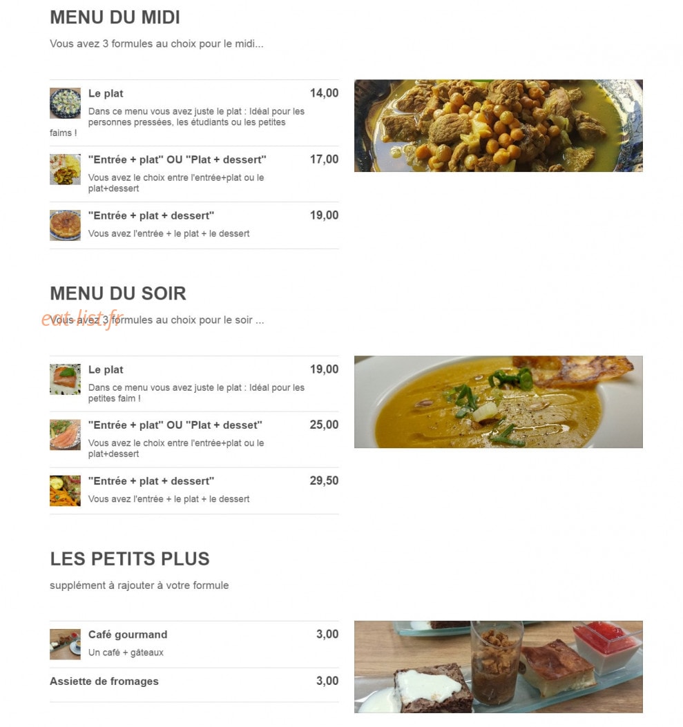 Le Garde Manger — carte page 1
