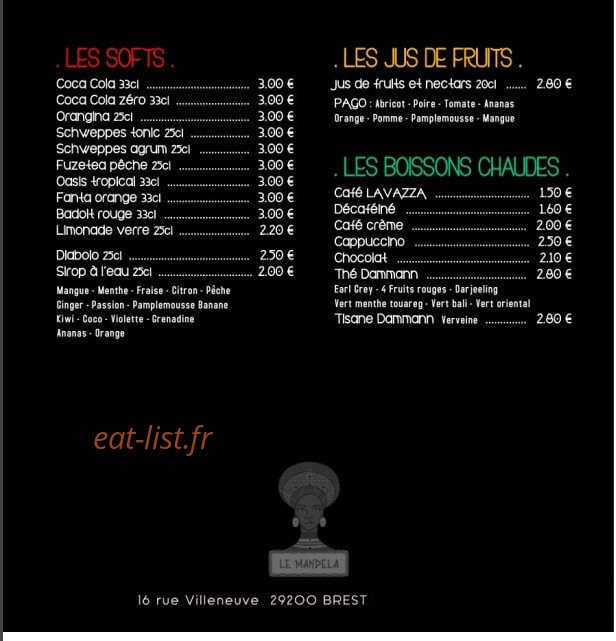 Le Mandela — carte page 2