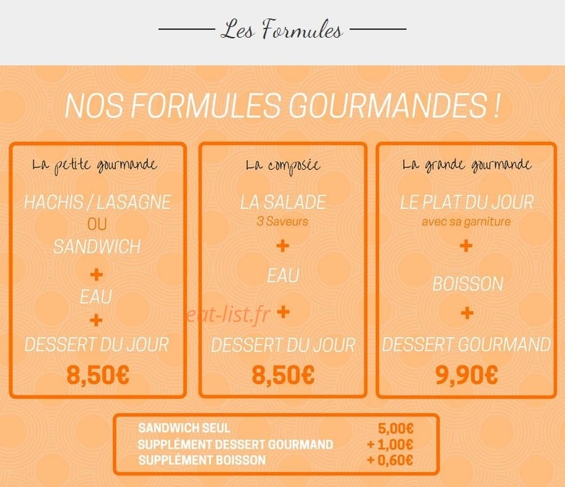 Le Marché Gourmand — carte page 3