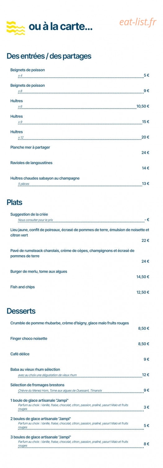 Le Merluberlu — carte page 1