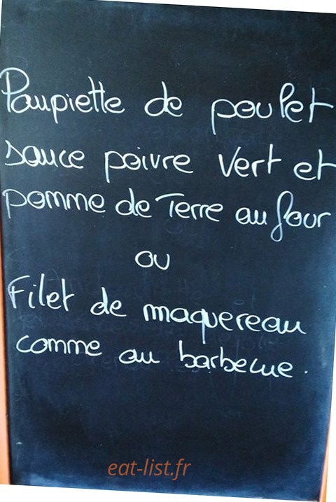 Le Resto des Amis — carte page 1