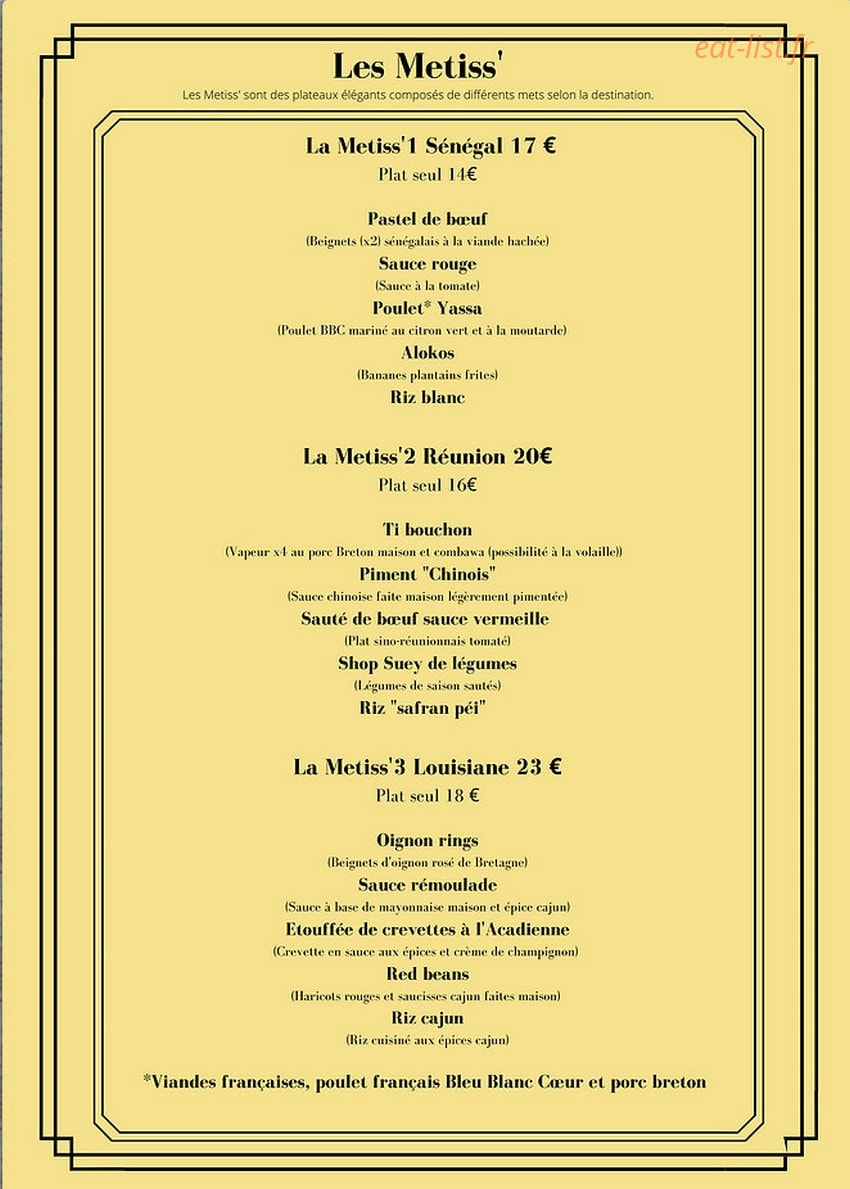 Le So Metiss' — carte page 1