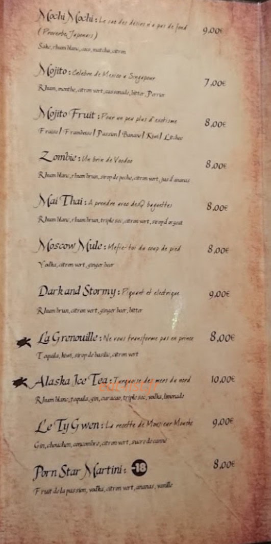 Le Tortuga — carte page 2