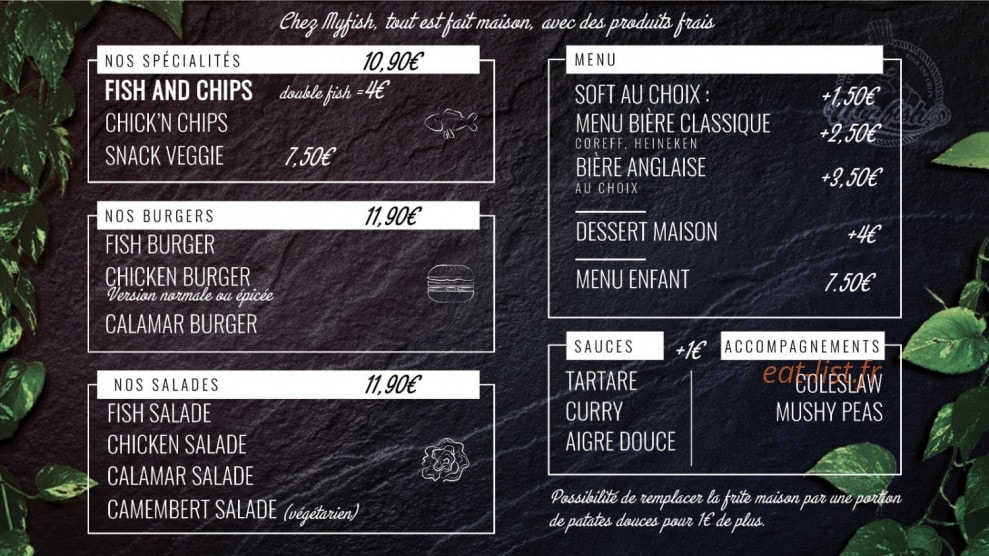 My Fish — carte page 1