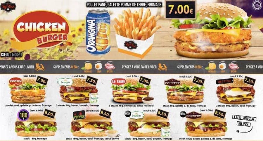 My Food — carte page 1