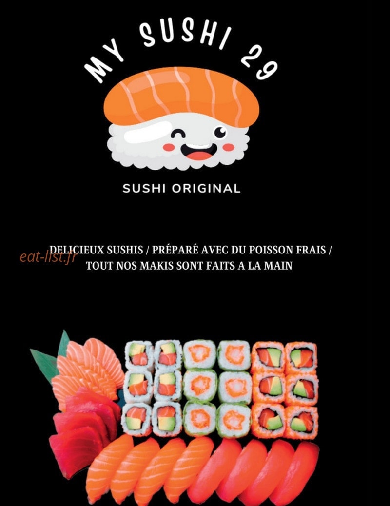 My Sushi 29 — carte page 1