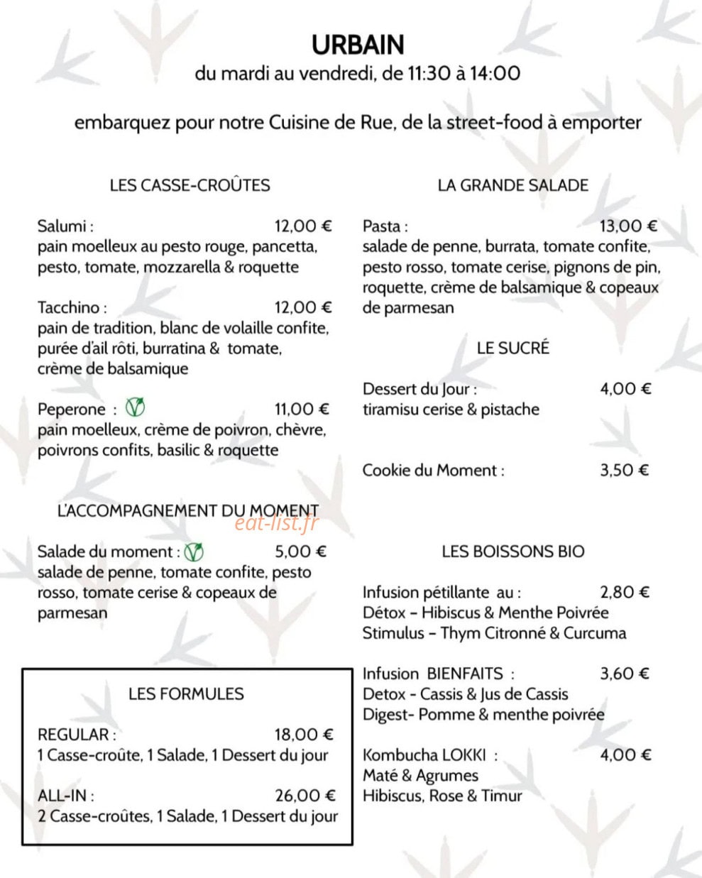 Peck & co — carte page 1