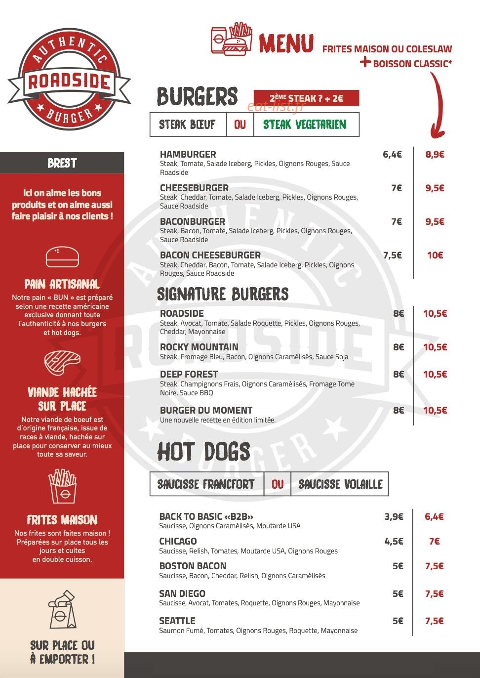 Roadside — carte page 1