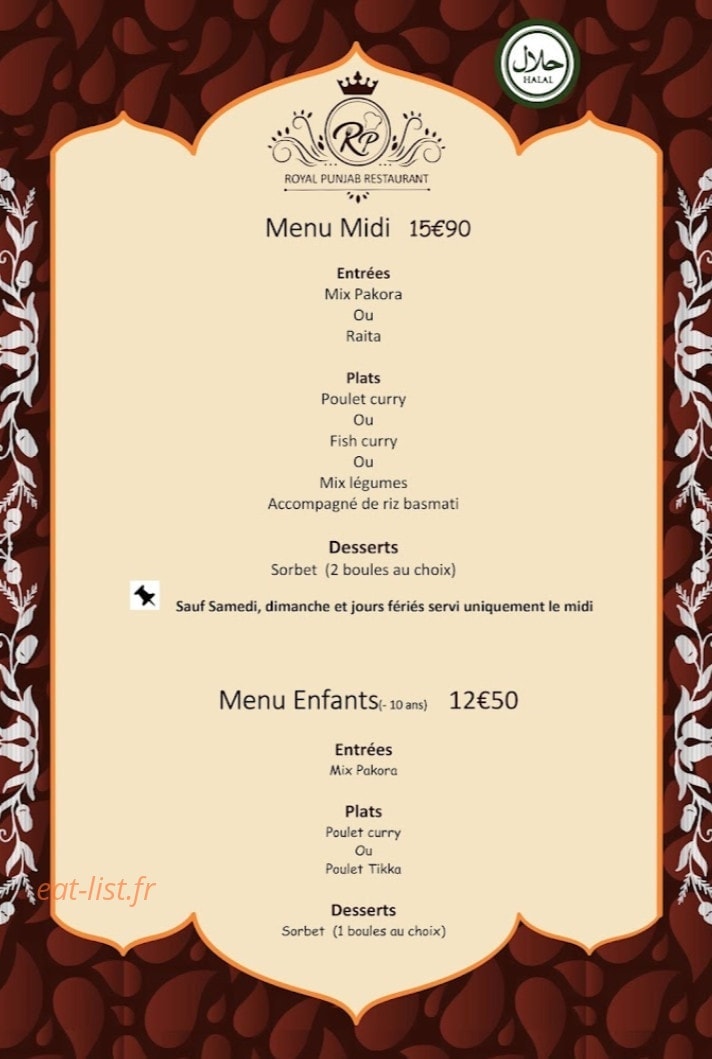 Royal Punjab — carte page 11