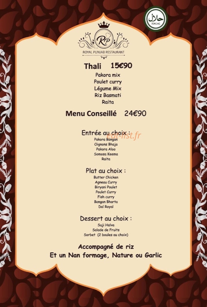 Royal Punjab — carte page 10