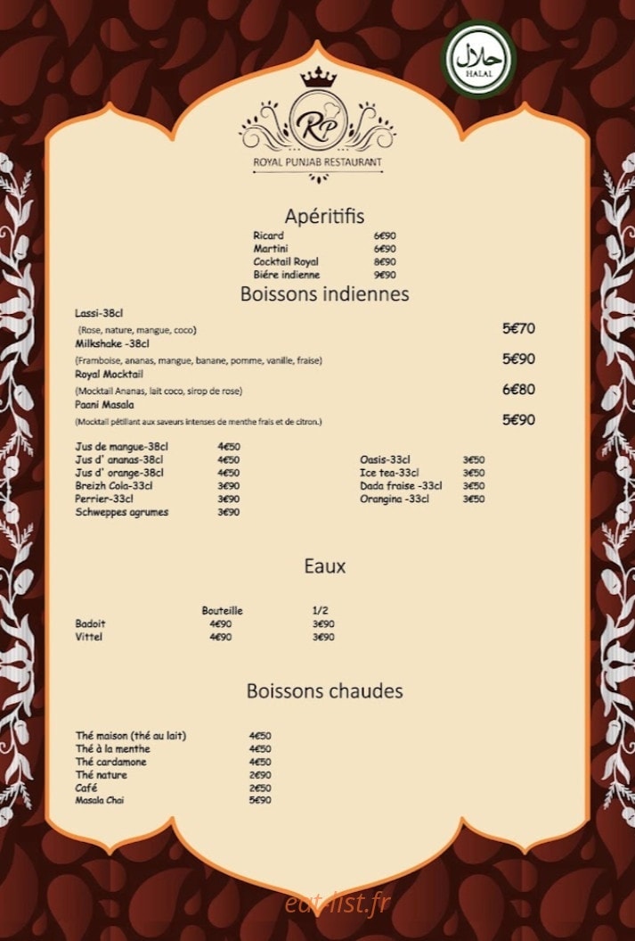 Royal Punjab — carte page 12