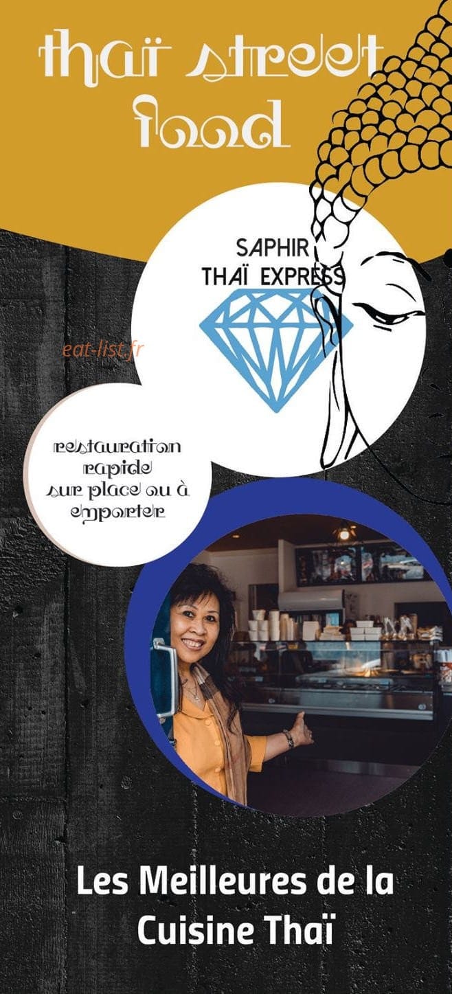 Saphir Thai Express — carte page 1