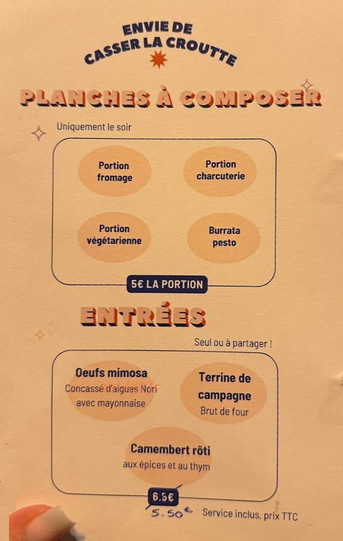 Simone & Yvette — carte page 1