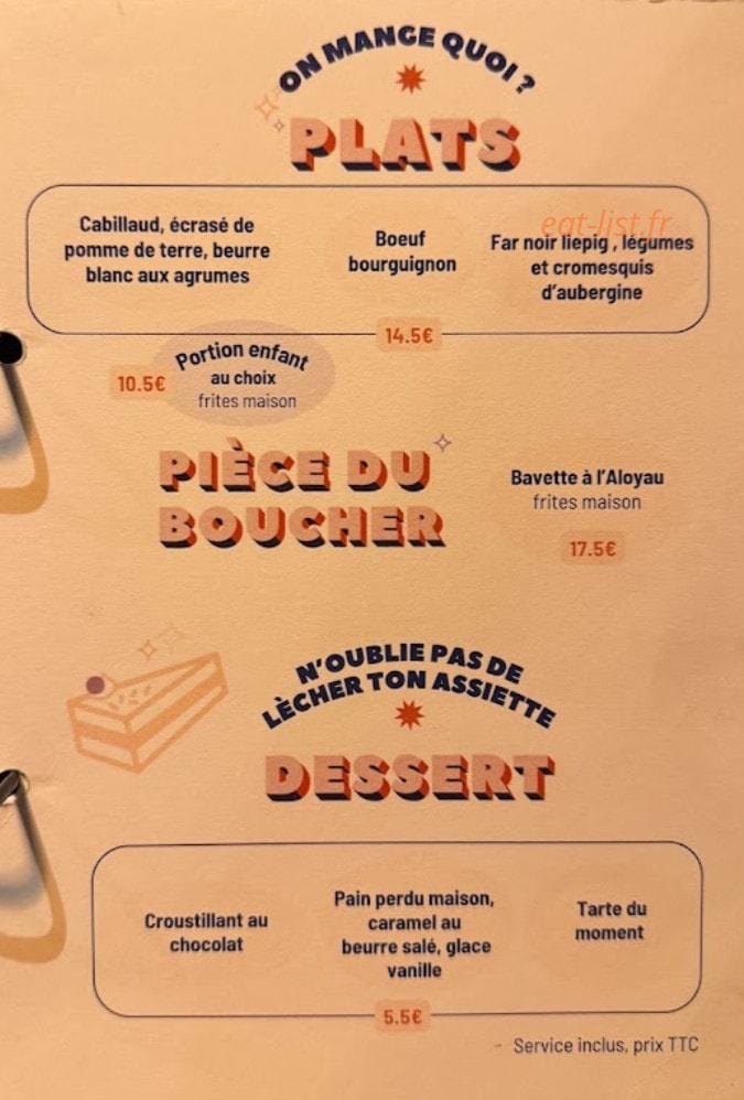 Simone & Yvette — carte page 2