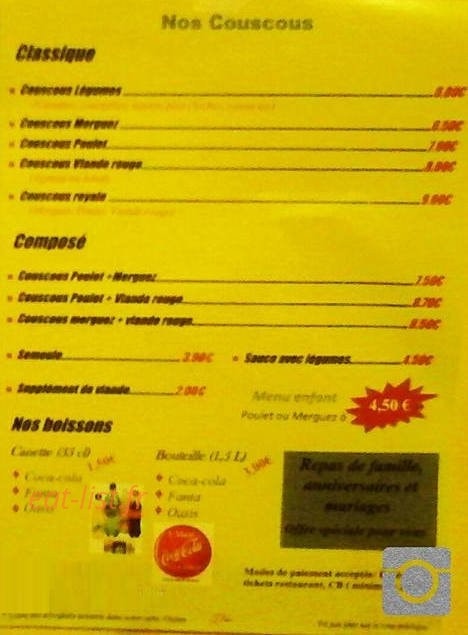 Speedy Couscous — carte page 2