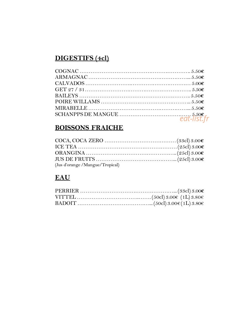 Spicy Brest — carte page 11
