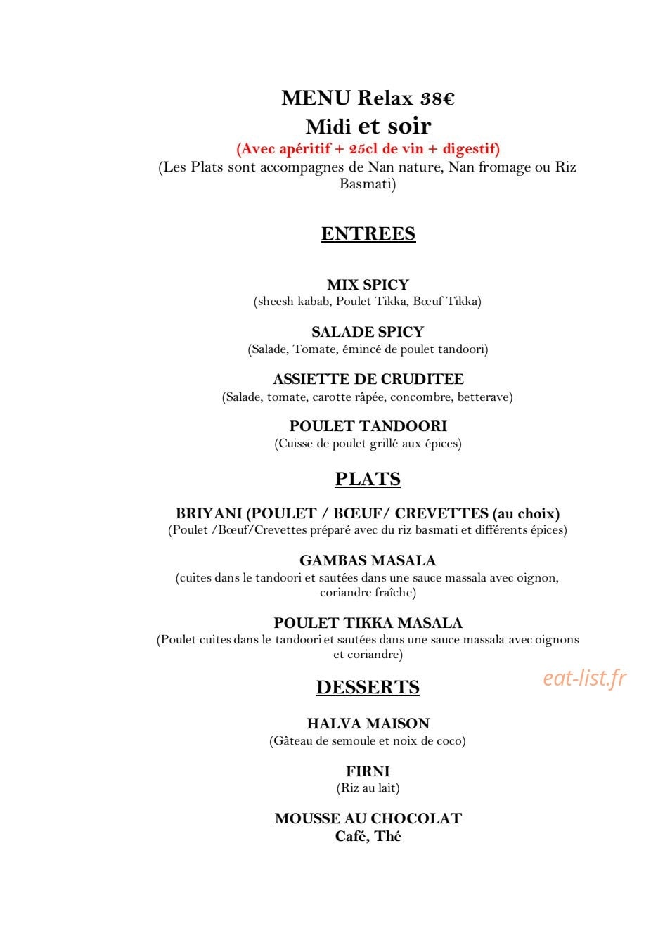 Spicy Brest — carte page 9