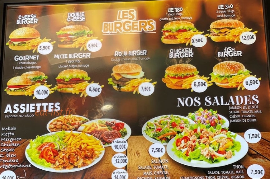 Street food — carte page 1