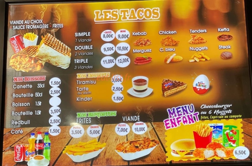 Street food — carte page 5
