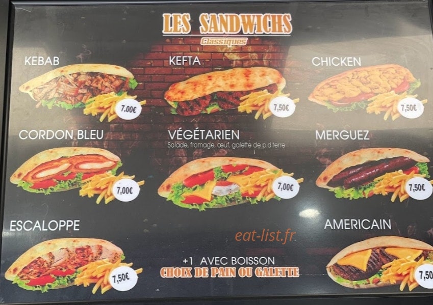 Street food — carte page 2