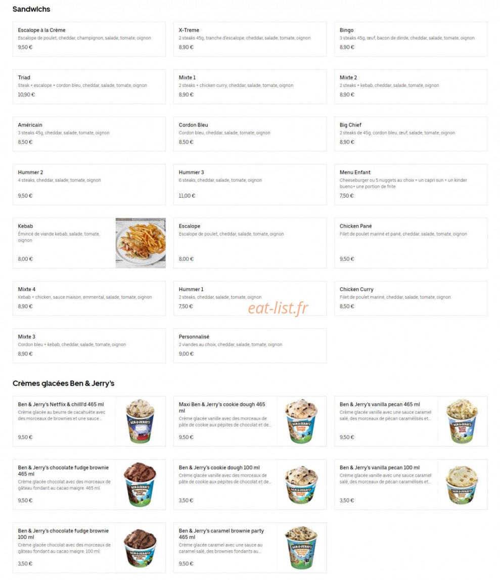 Team Food Chicken — carte page 4
