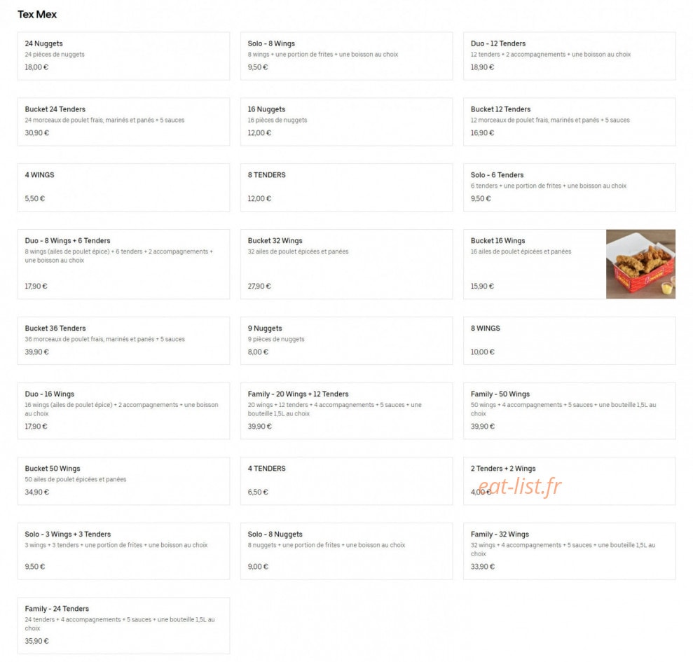 Team Food Chicken — carte page 2