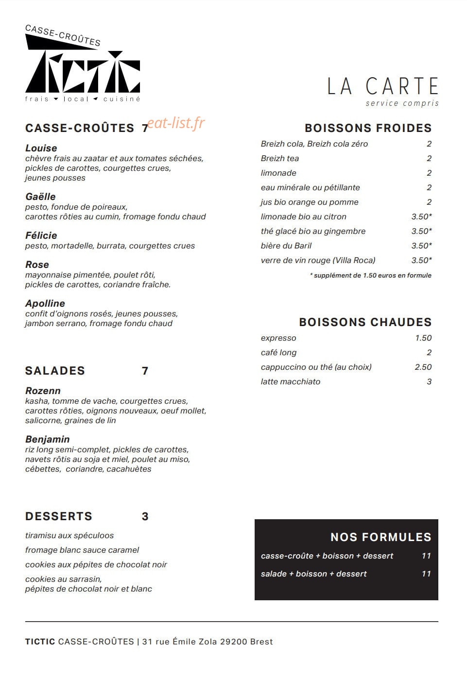TicTic — carte page 1