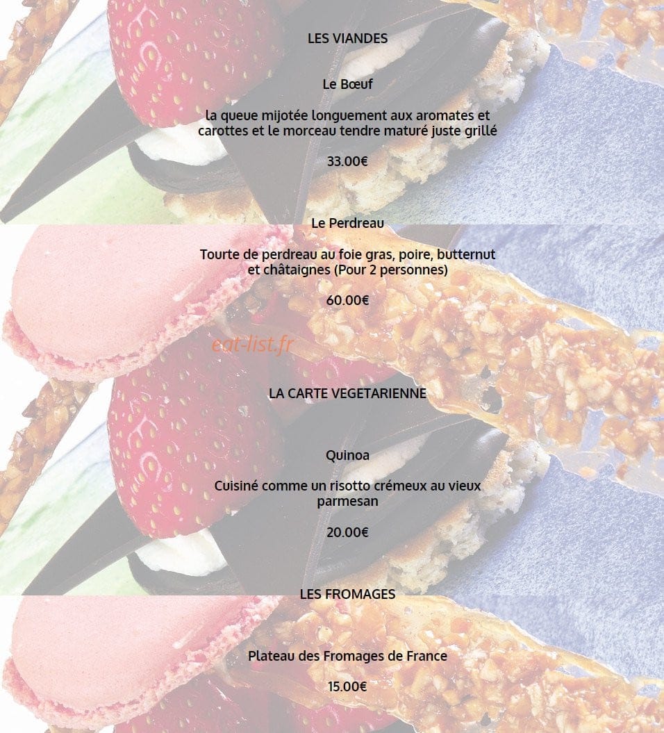 Bistrot 1954 — carte page 7