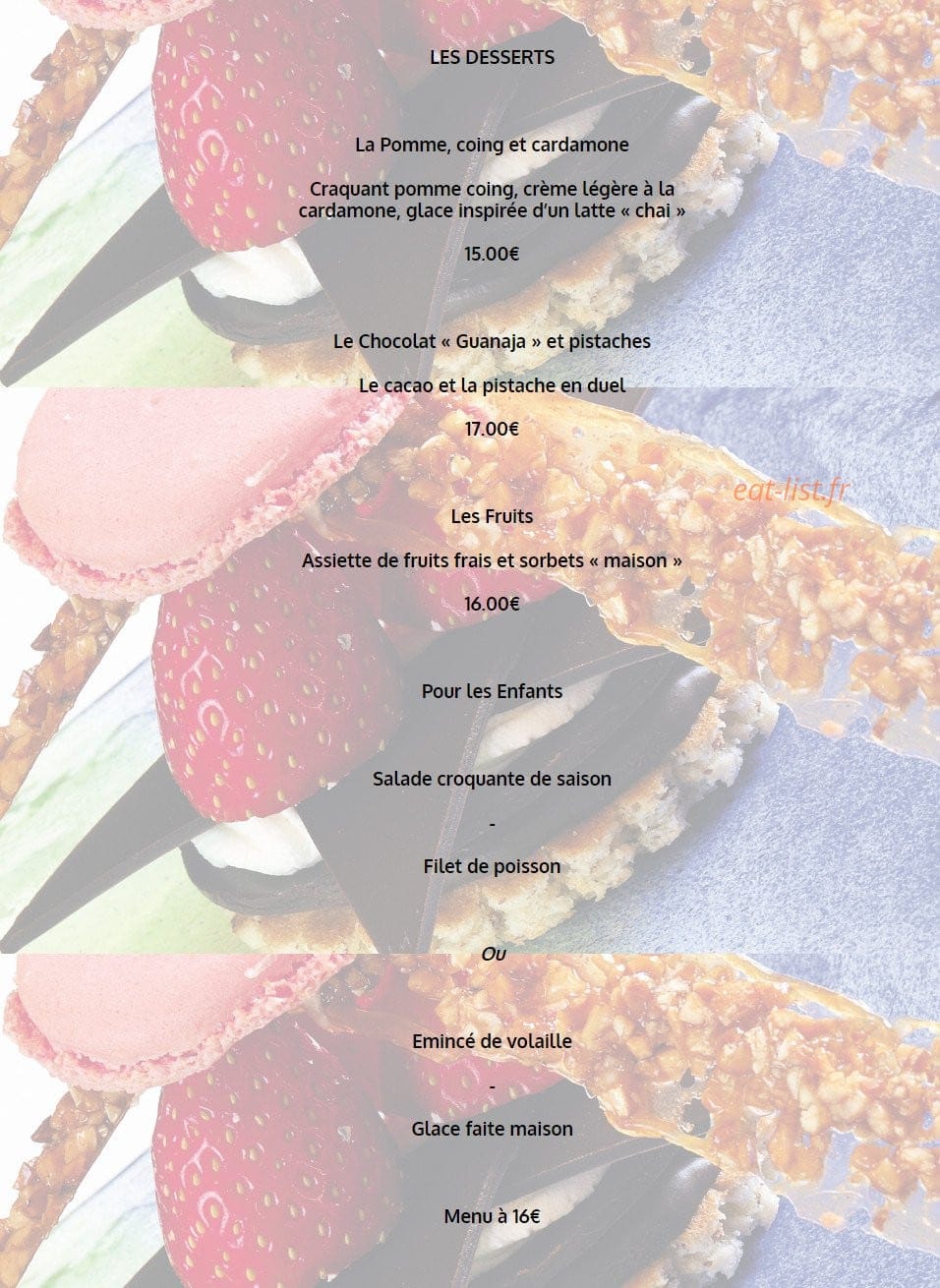 Bistrot 1954 — carte page 8