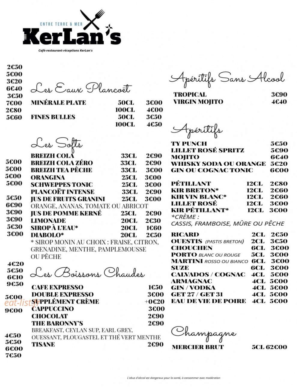 KerLan's — carte page 6