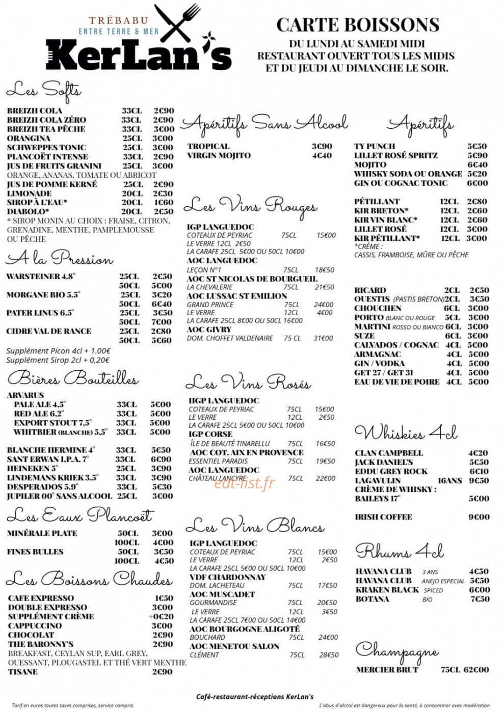 KerLan's — carte page 2