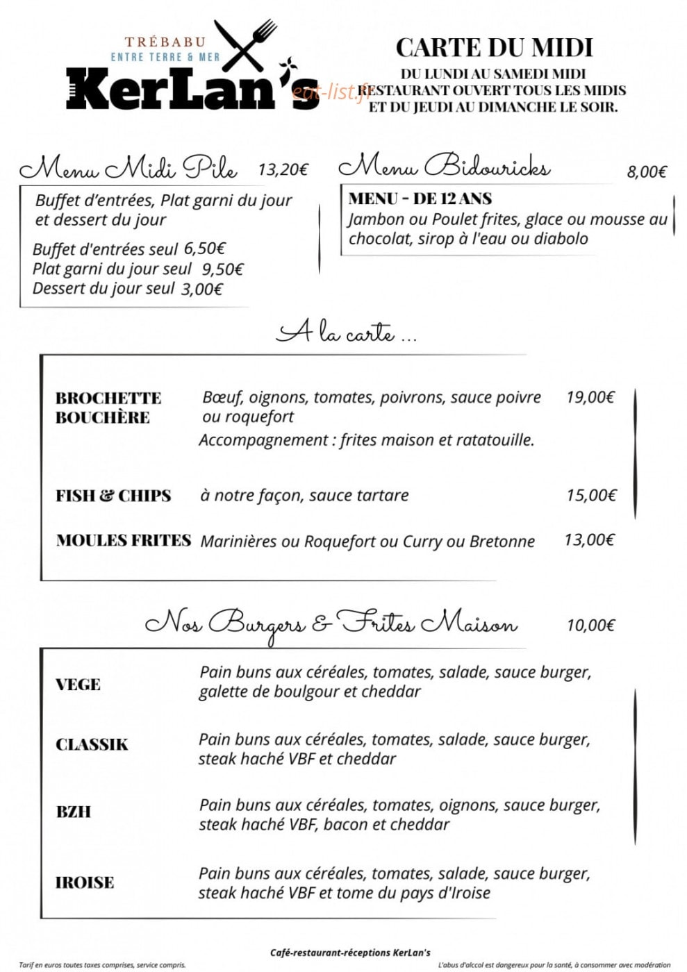 KerLan's — carte page 1