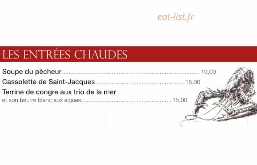 Le fromveur à Ouessant - menu et photos