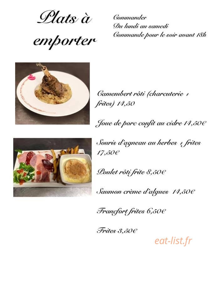 Bistro Saint Politain — carte page 2