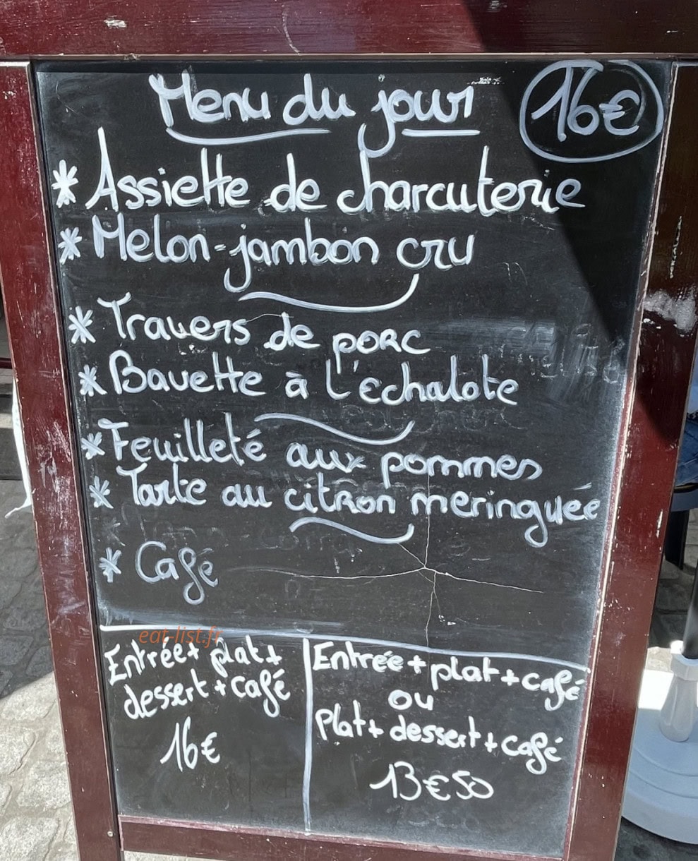 Café du Kreisker — carte page 1