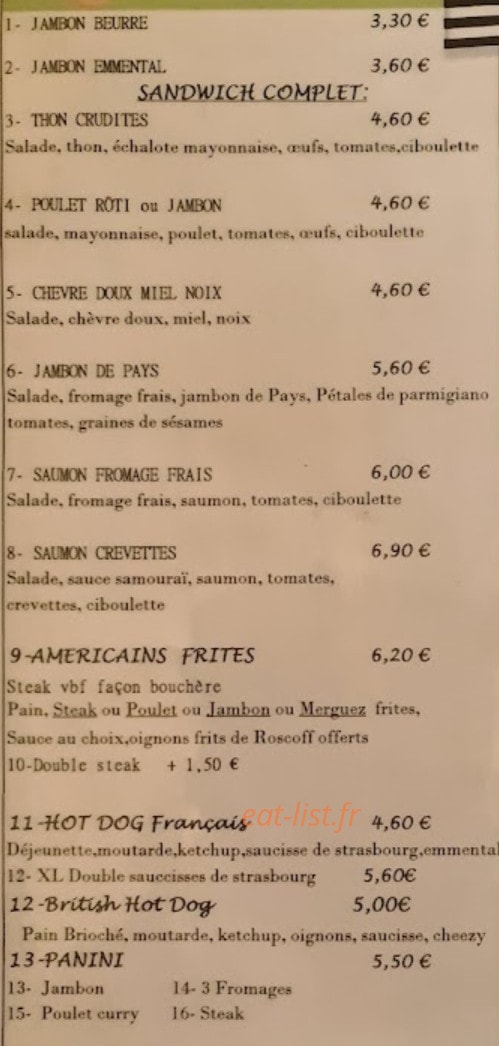 Dès Le Matin — carte page 1
