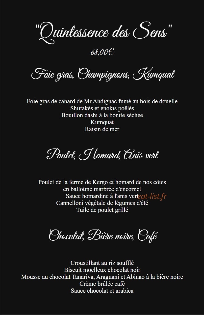 L'émoi de mets — carte page 3