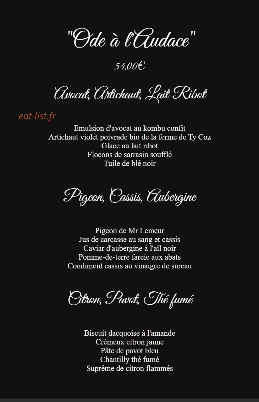 L'émoi de mets — carte page 2