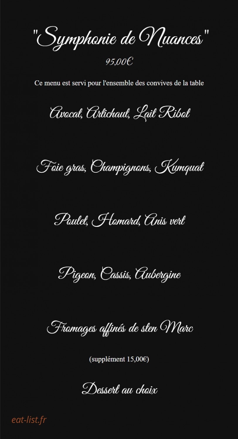 L'émoi de mets — carte page 4