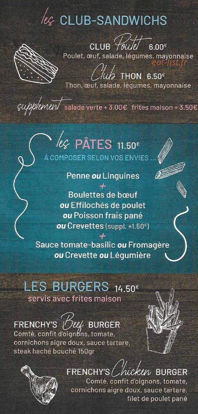 Les Frenchy's — carte page 3