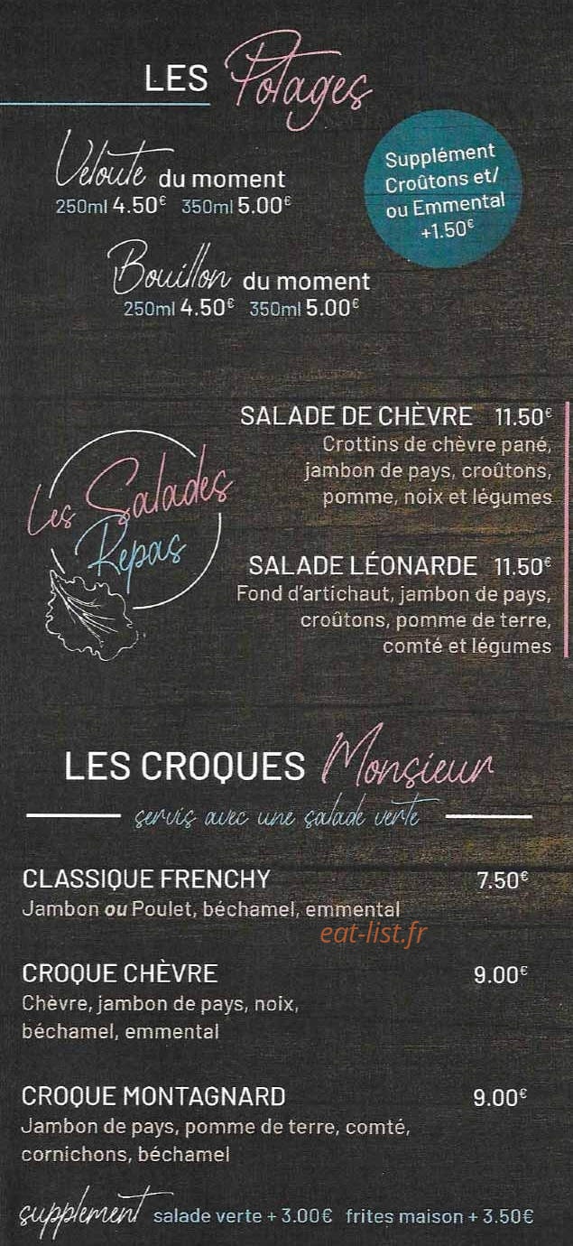 Les Frenchy's — carte page 2