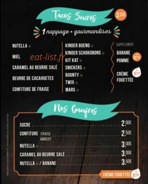 Tacos du Léon — carte page 2